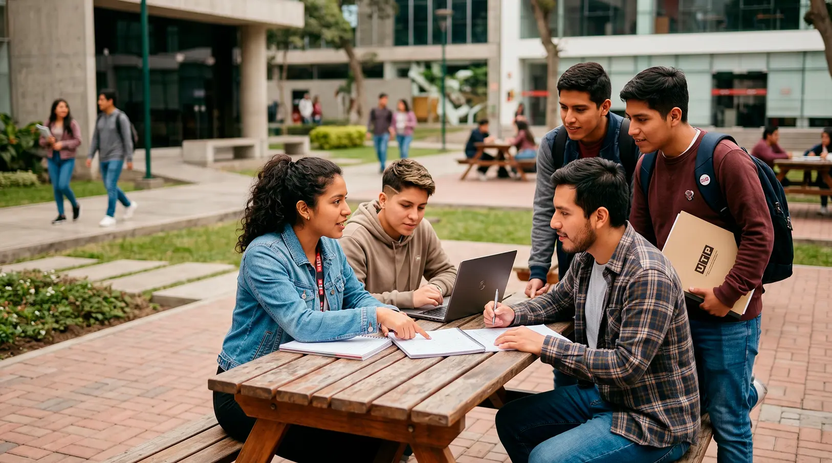 Estudiante UTP trabajando en su tesis